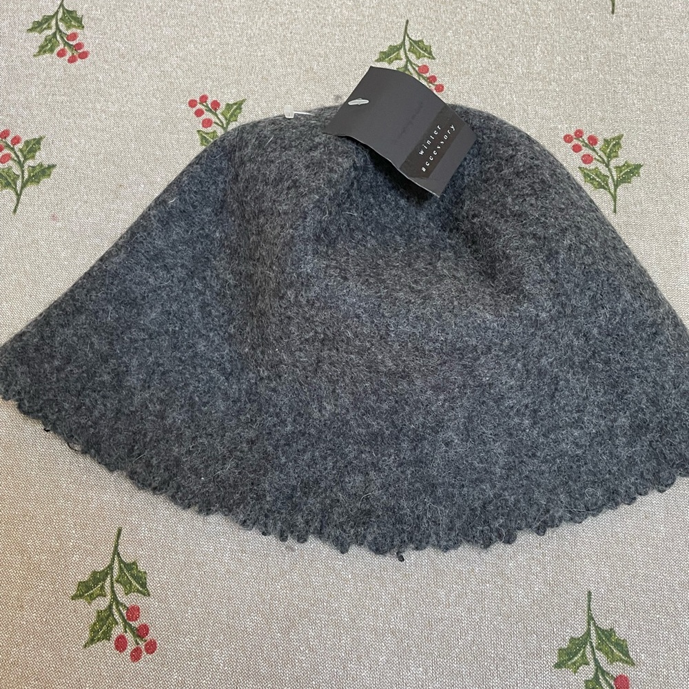 Winter accessory. Winter hat.